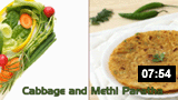 Cabbage and Methi Paratha 