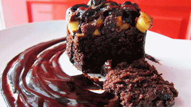 Chocolate and Fruit Steamed Pudding Recipe 