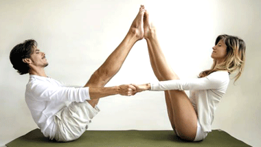 <p>Bring The Magic Back In Your Relationship with Partner Yoga!