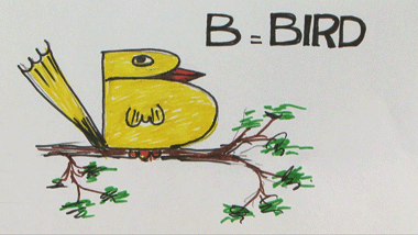 B for Bird | Easy Drawing Tutorial 