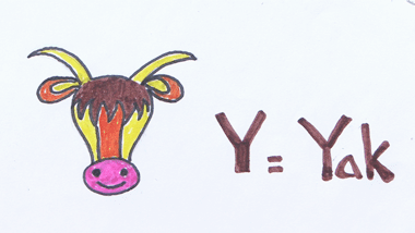 Y for Yak | Easy Drawing Tutorial 