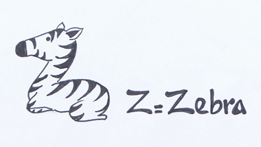 Z for Zebra | Easy Drawing Tutorial 