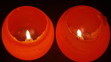 DIY Wax Candle Holders