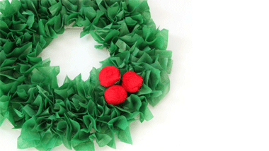 Happiness is Homemade! DIY Paper Plate Christmas Wreath