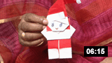 Christmas DIY : Paper Santa 