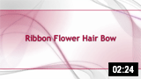 Ribbon Flower Hair Bow 