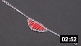 Ruby-Bead chain Bracelet 