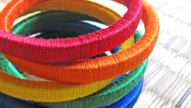 Craft DIY : Thread Bangles 