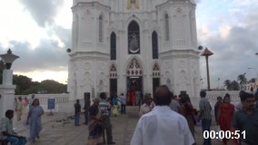 Outside view of Velankanni church 