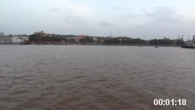 Panjim city as seen from the cruise boat  